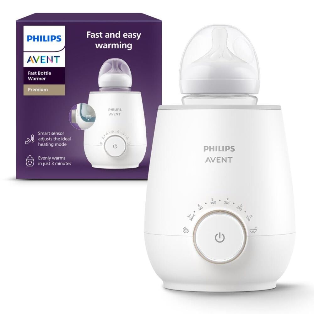 Philips Avent Premium Fast Baby Bottle Warmer Smart Temp Auto Shutoff SCF358
